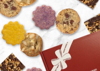 gingerbread brownie gift box lifestyle