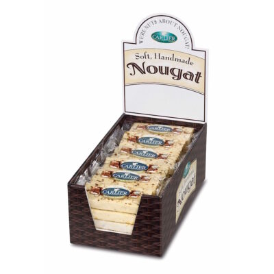 Carlier Salted Butter Caramel Nougat with Almonds (50g)