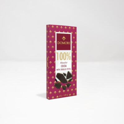Domori Absolut 100% Dark Chocolate Bar
