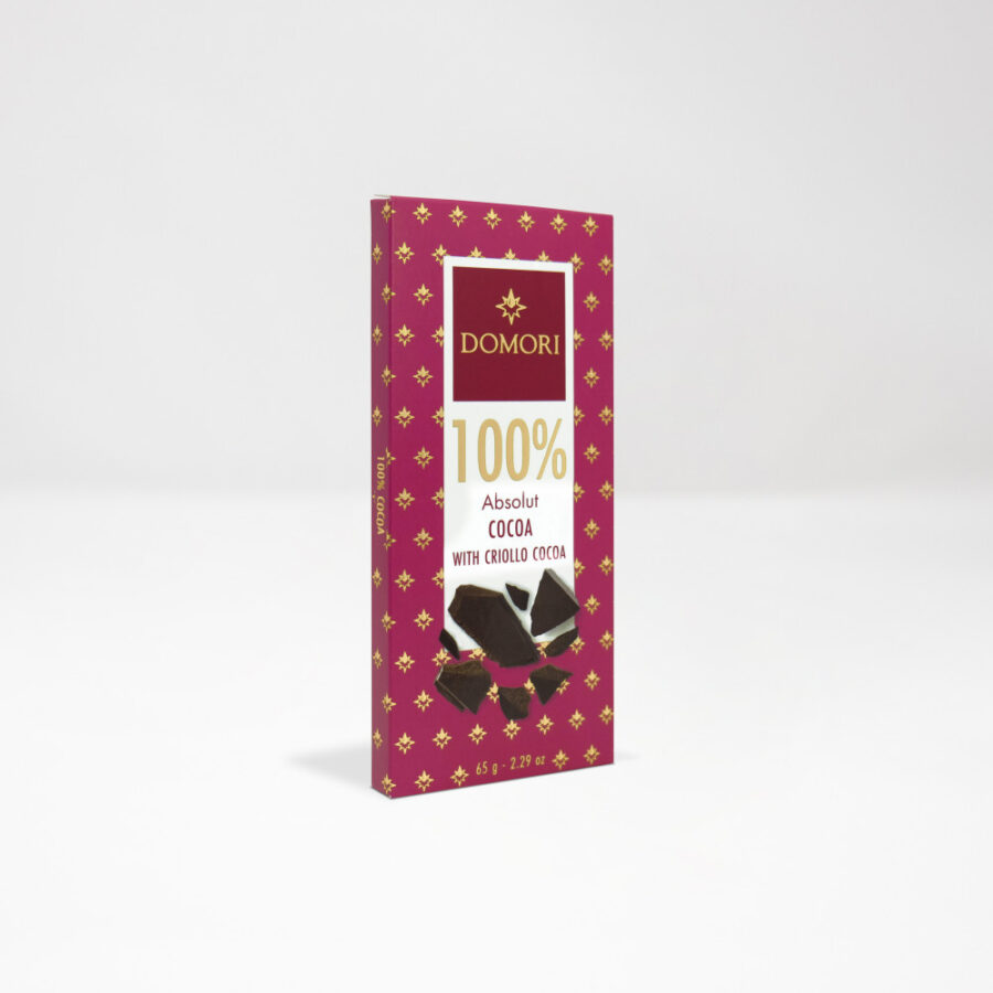 Domori Absolut 100% Dark Chocolate Bar