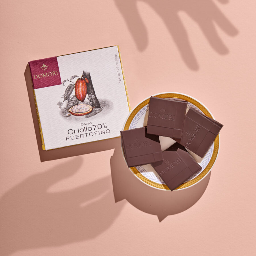 Domori Puertofino Venezuela Criollo 70% Dark Chocolate Bar Lifestyle