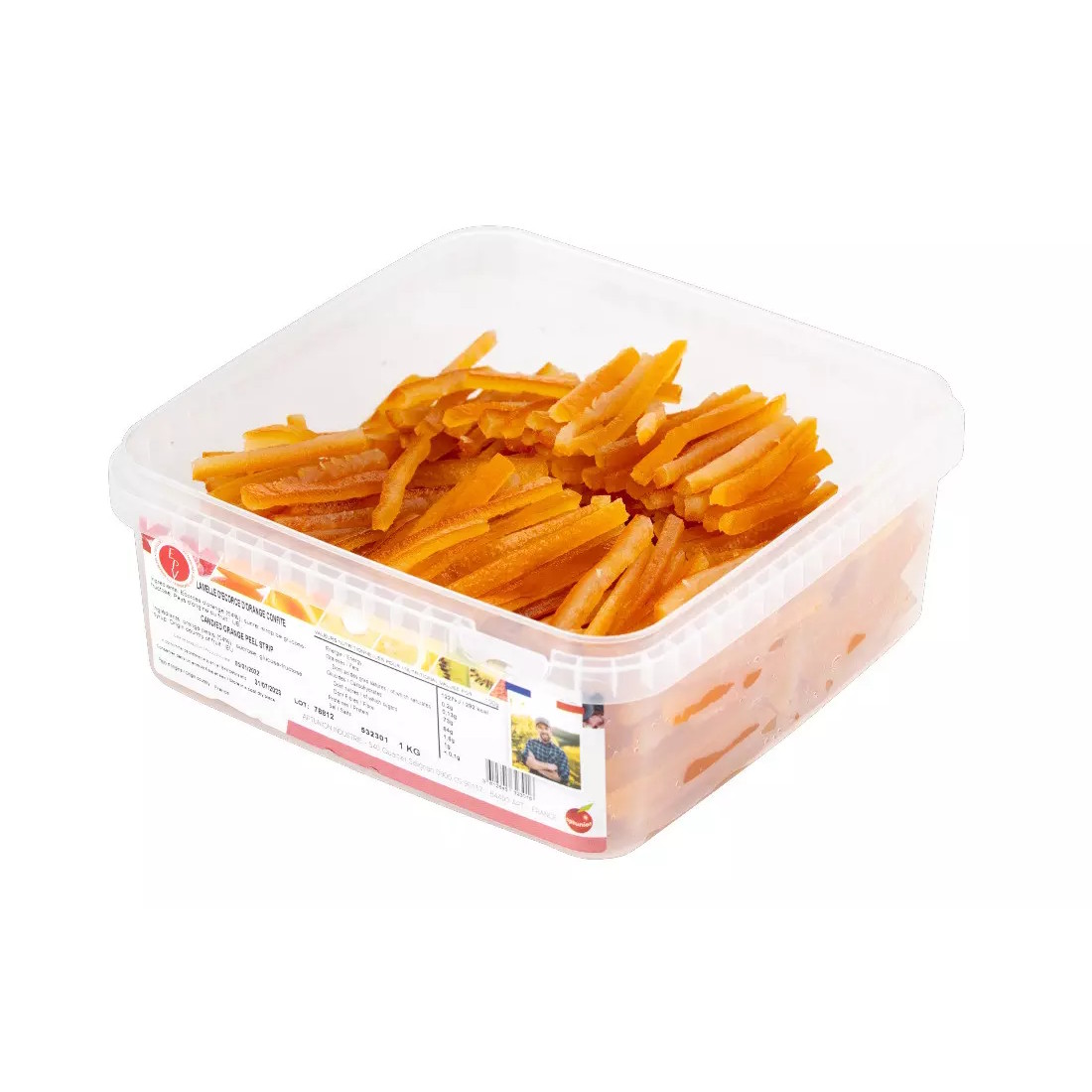 La Maison du Fruit Confit Candied Orange Peel Strips