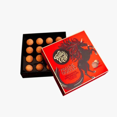 Willie's Cacao 16-Piece Dark Chocolate Praline Truffles with Sea Salt