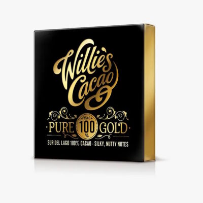 Willie's Cacao Pure Gold Sur del Lago Venezuela 100% Cacao Bar
