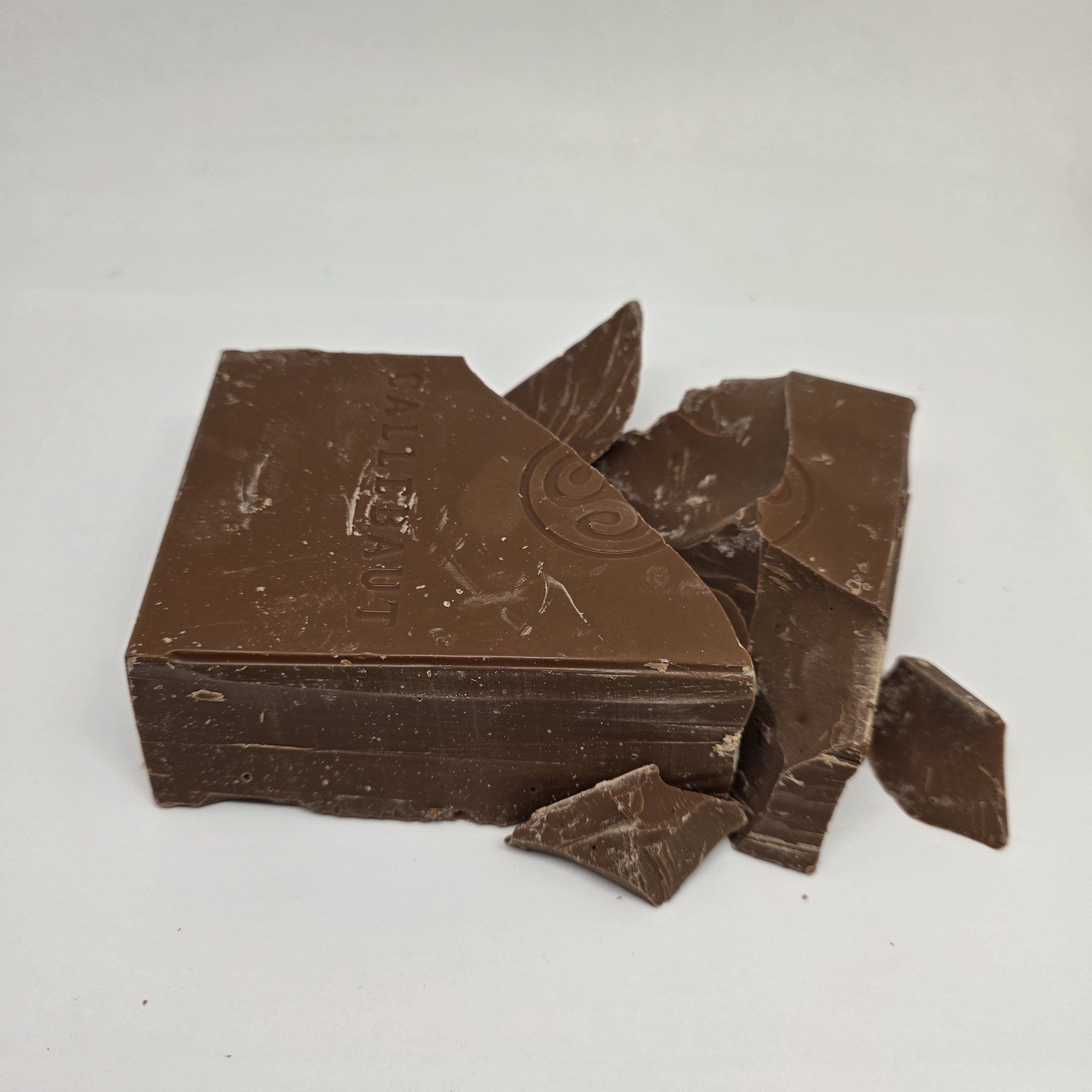 Callebaut 823 Milk Chocolate Block - Broken 1lb repackaged