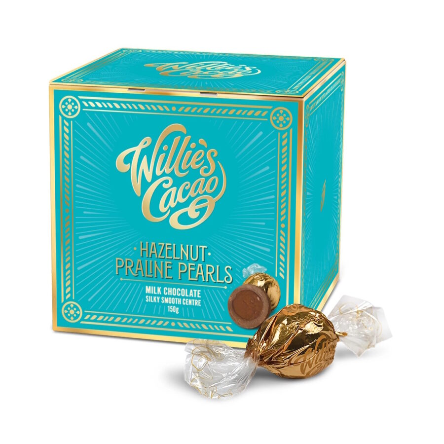 Willie’s Cacao Milk Chocolate Hazelnut Praline Pearls