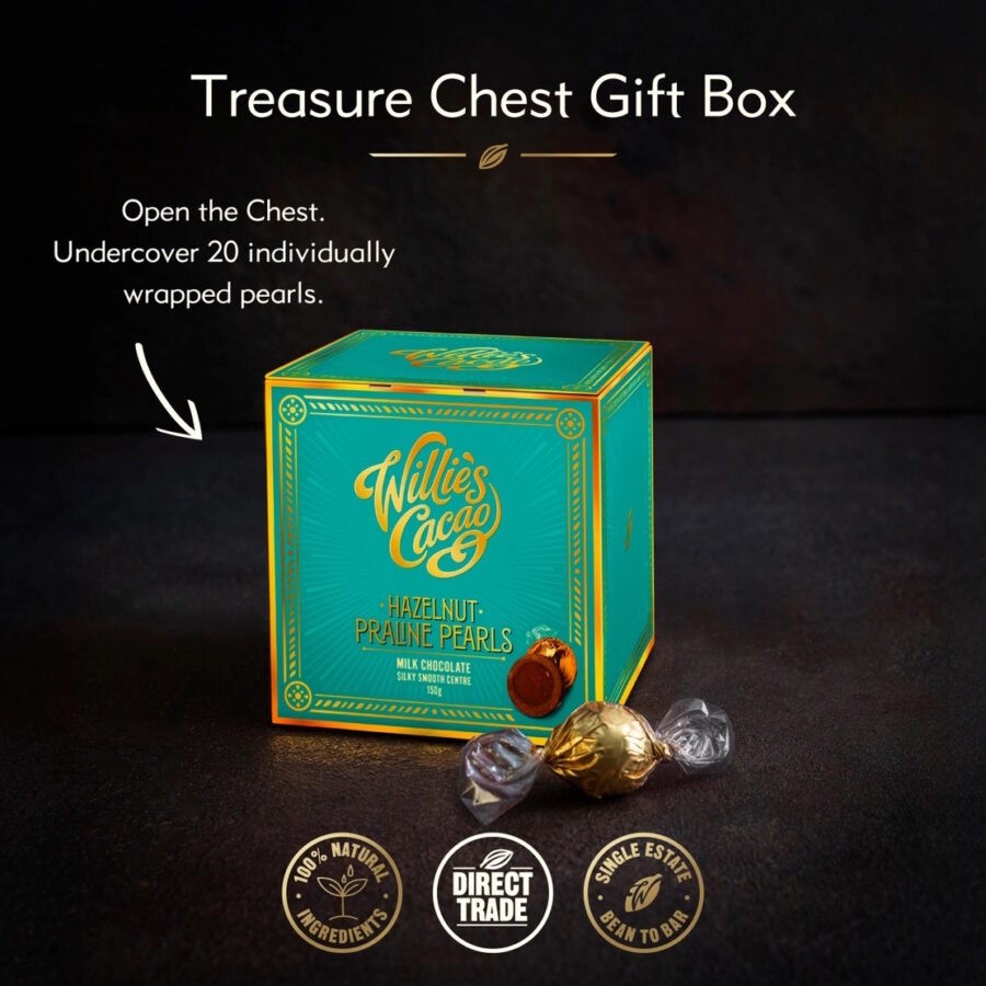 Willie’s Cacao Milk Chocolate Hazelnut Praline Pearls Lifestyle 2