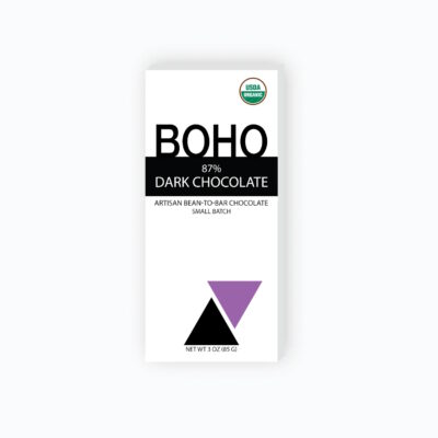 BOHO Chocolate 87% Dark Chocolate Bar