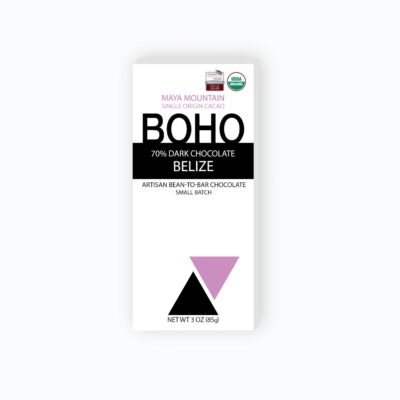 BOHO Chocolate Maya Mountain Belize 70% Dark Chocolate Bar