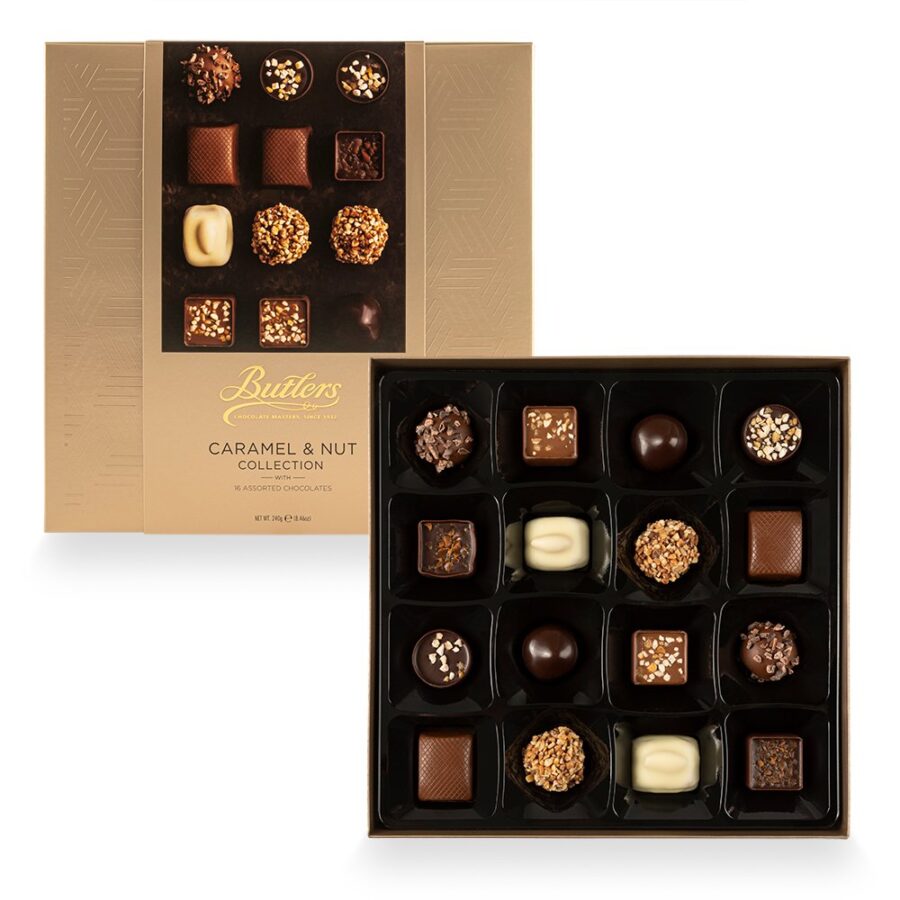 Butlers 16-Piece Caramel & Nut Chocolate Collection | World Wide Chocolate