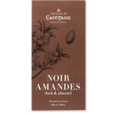 Cafe-Tasse 60% Dark Chocolate Bar with Almonds