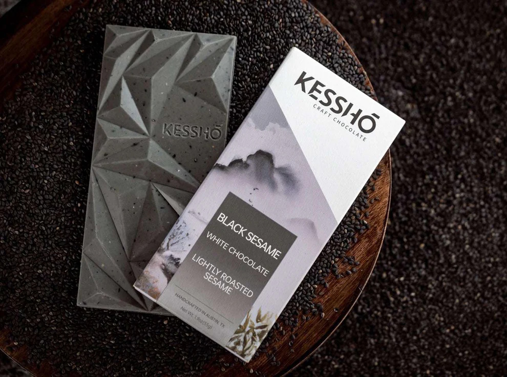 Kessho Black Sesame White Chocolate Bar Lifestyle (1)