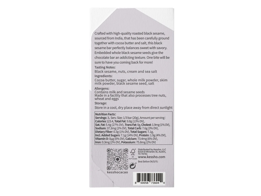 Kessho Black Sesame White Chocolate Bar Lifestyle (4)