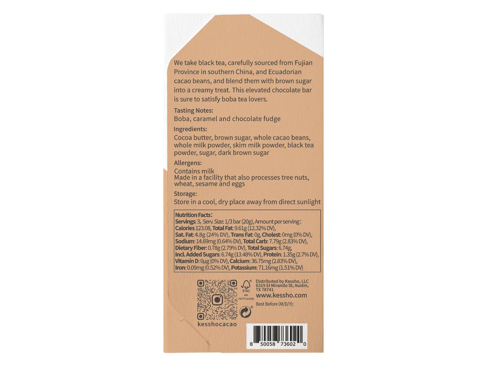 Kessho Boba Tea 44% Milk Chocolate Bar Lifestyle (2)