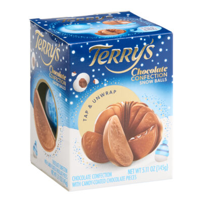 Terry's Milk Chocolate Orange Ball with Snowball Chocolate Pieces