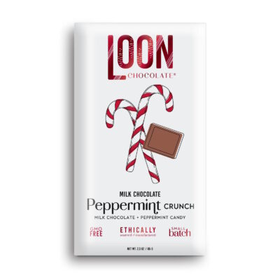 Loon Chocolate Milk Chocolate Bar with Peppermint Crunch