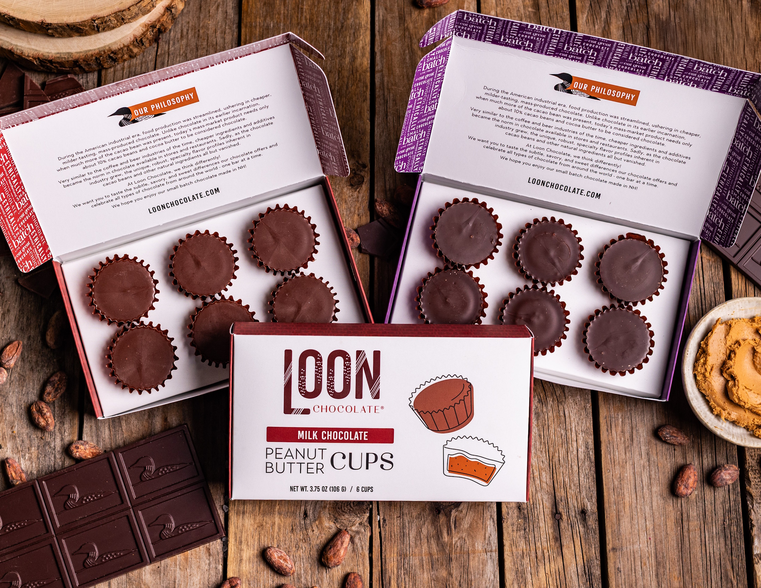 Loon Chocolate Peanut Butter Cups Hero Lifestyle Loon Chocolate Peanut Butter Cups Hero Lifestyle