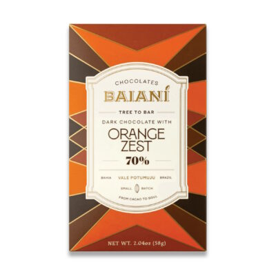 Baianí Brazil 70% Dark Chocolate Bar with Orange Zest
