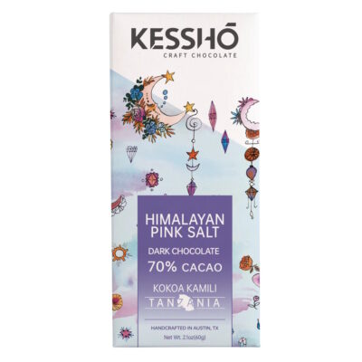 KESSHŌ Himalayan Pink Salt 70% Dark Chocolate Bar
