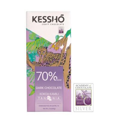 KESSHO Kokoa Kamili Tanzania 70% Dark Chocolate Bar