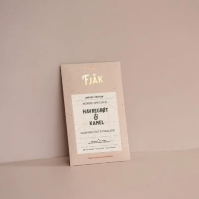 Fjak Oatmeal Porridge Vegan White Chocolate Bar