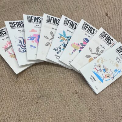 Three Fins Craft Chocolate Assorted Bar Display