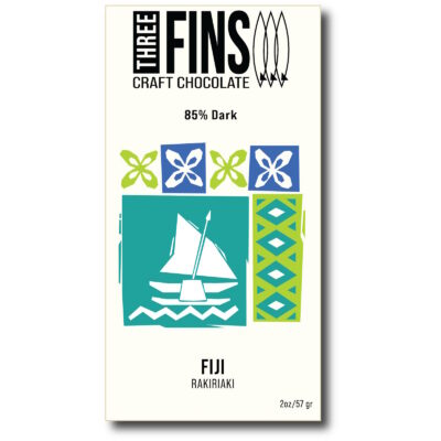 Three Fins Craft Chocolate Rakiriaki Fiji 85% Dark Chocolate Bar