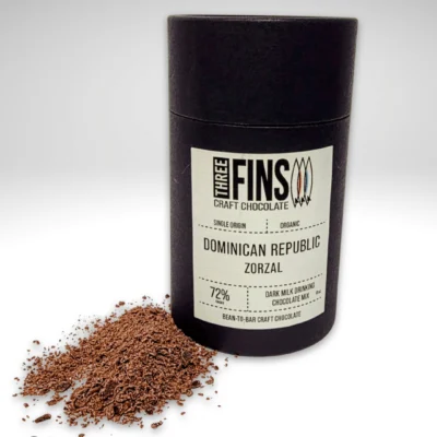 Three Fins Craft Chocolate Zorzal Dominican Republic 72% Milk Drinking Chocolate