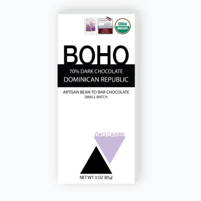BOHO Chocolate Dominican Republic 70% Dark Chocolate Bar