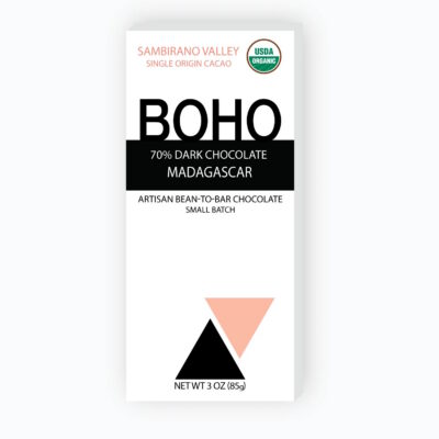 BOHO Chocolate Madagascar 70% Dark Chocolate Bar
