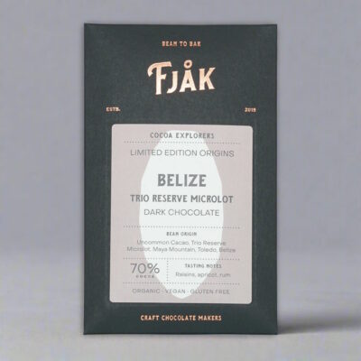 Fjak Trio Reserve Microlot Belize 70% Dark Chocolate Bar