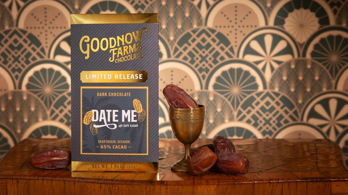 Goodnow Farms Date Me Ecuador 65% Dark Chocolate Bar with Date Sugar Lifestyle 2