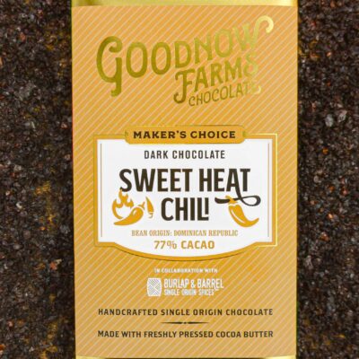 Goodnow Farms Sweet Heat Chili Dominican Republic 77% Dark Chocolate Bar