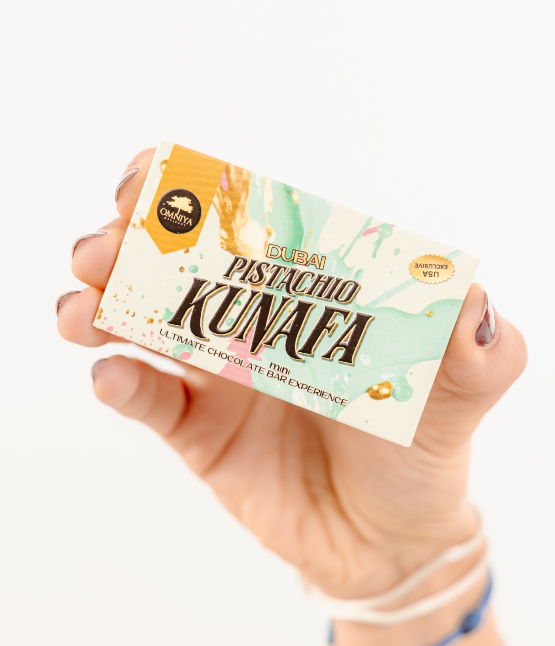 Omniya Delicacy MINI Pistachio Kunafa Dubai Chocolate Bar