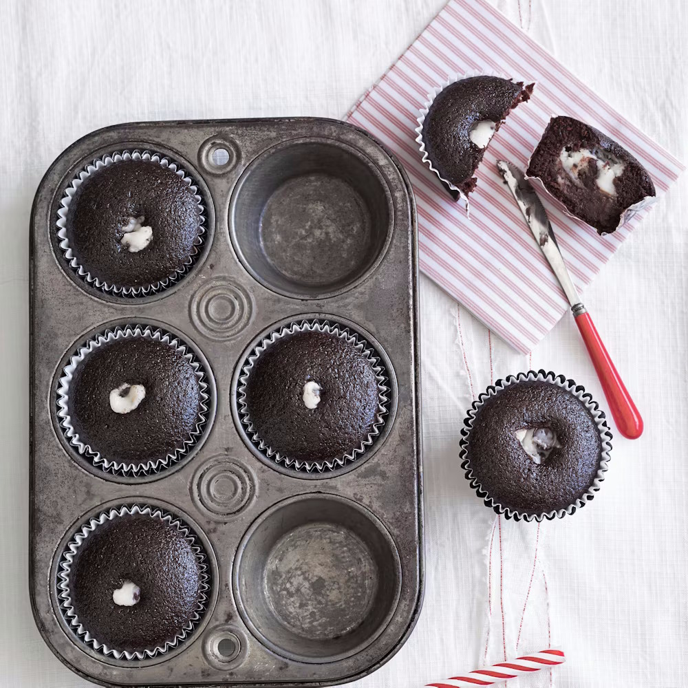 Guittard Black Bottom Cupcakes