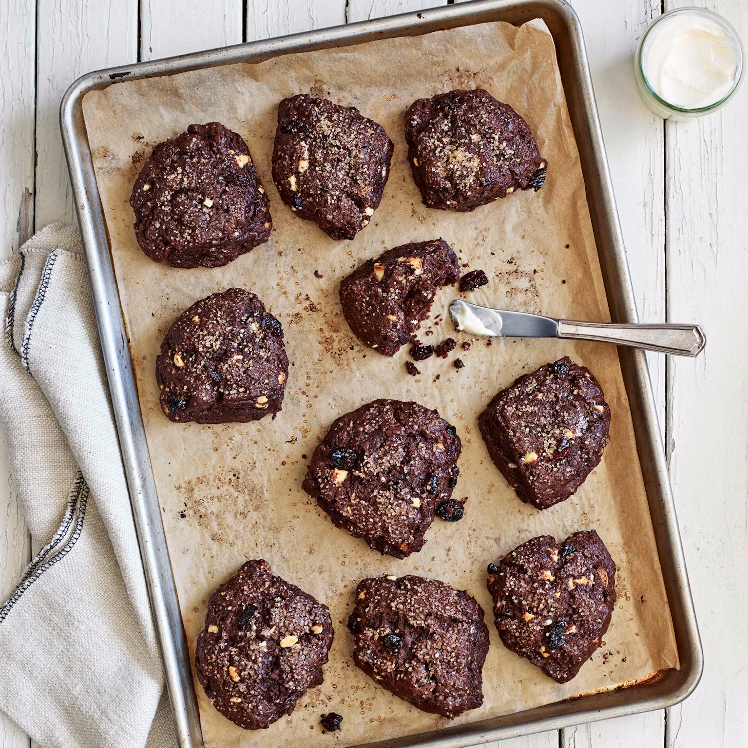 Guittard Chocolate Cherry Scone