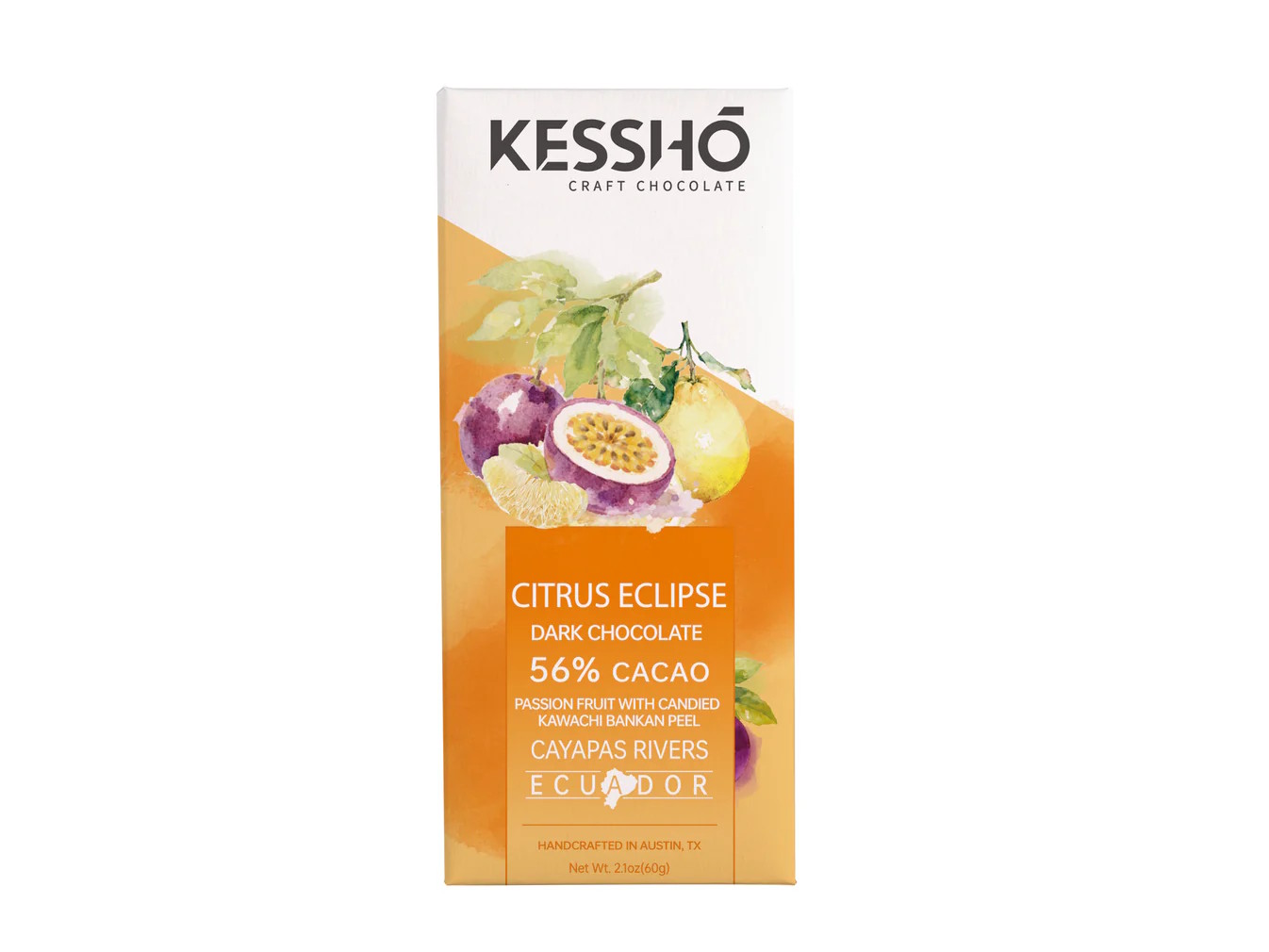 KESSHO Citrus Eclipse 56% Dark Chocolate Bar