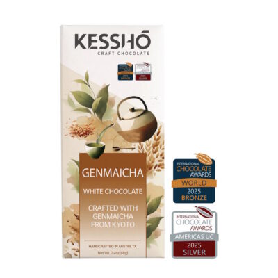KESSHO Genmaicha White Chocolate Bar