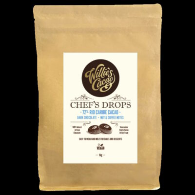 Willie's Cacao Rio Caribe Venezuela 72% Dark Couverture Chocolate Chef's Drops 2