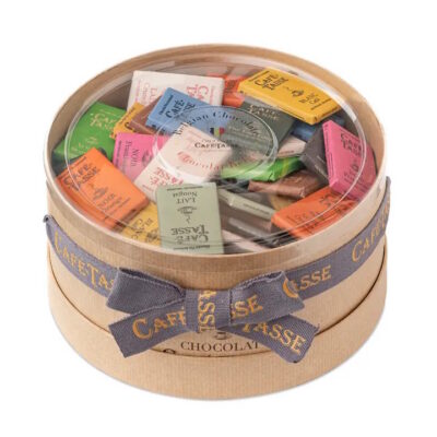 Cafe-Tasse Assorted Mini Chocolate Bar Hat Box