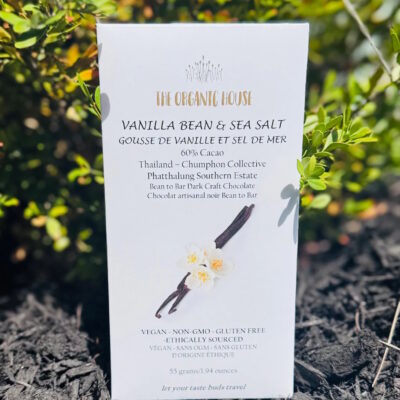 The Organic House Chumphon Collective Thailand 60% Dark Chocolate Bar with Vanilla Bean & Sea Salt