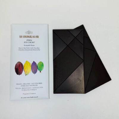 The Organic House Ucayali Peru 85% Dark Chocolate Bar