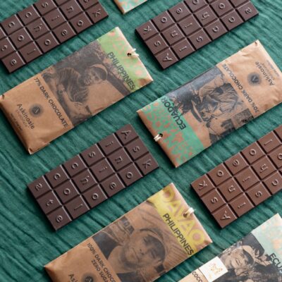 Askinosie Chocolate Bar Display