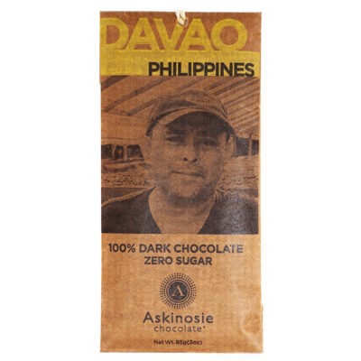 Askinosie Davao Philippines 100% Dark Chocolate Bar