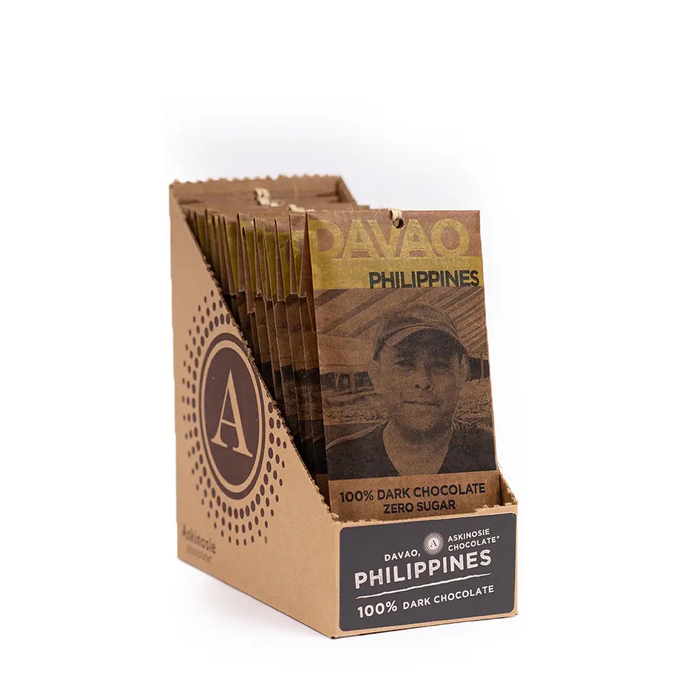 Askinosie Davao Philippines 100% Dark Chocolate Bar Case