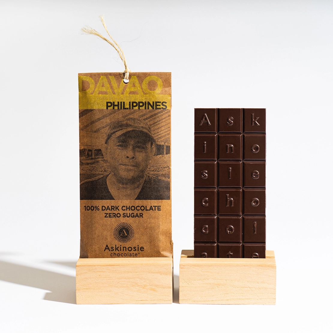 Askinosie Davao Philippines 100% Dark Chocolate Bar Open Lifestyle
