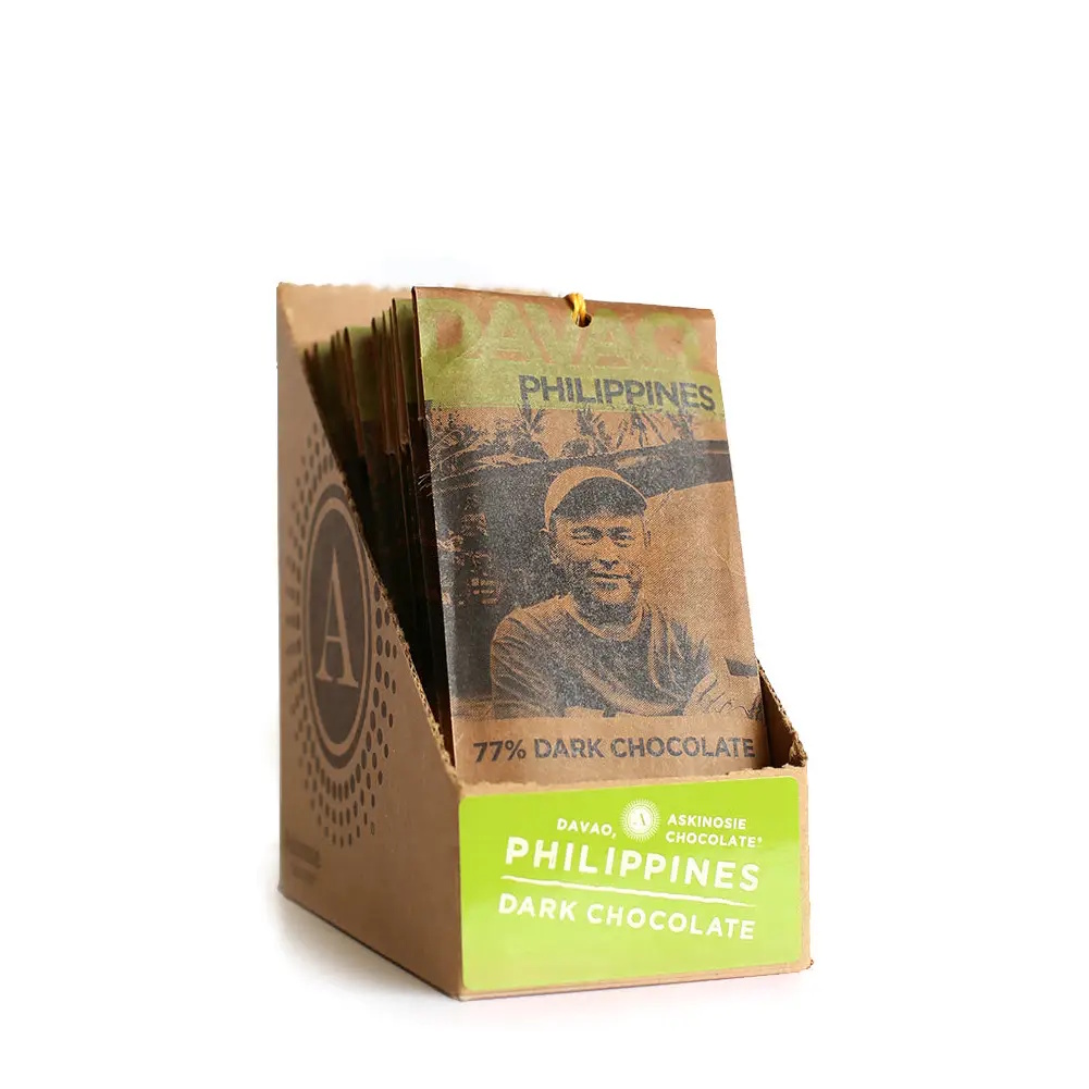 Askinosie Davao Philippines 77% Dark Chocolate Bar Case