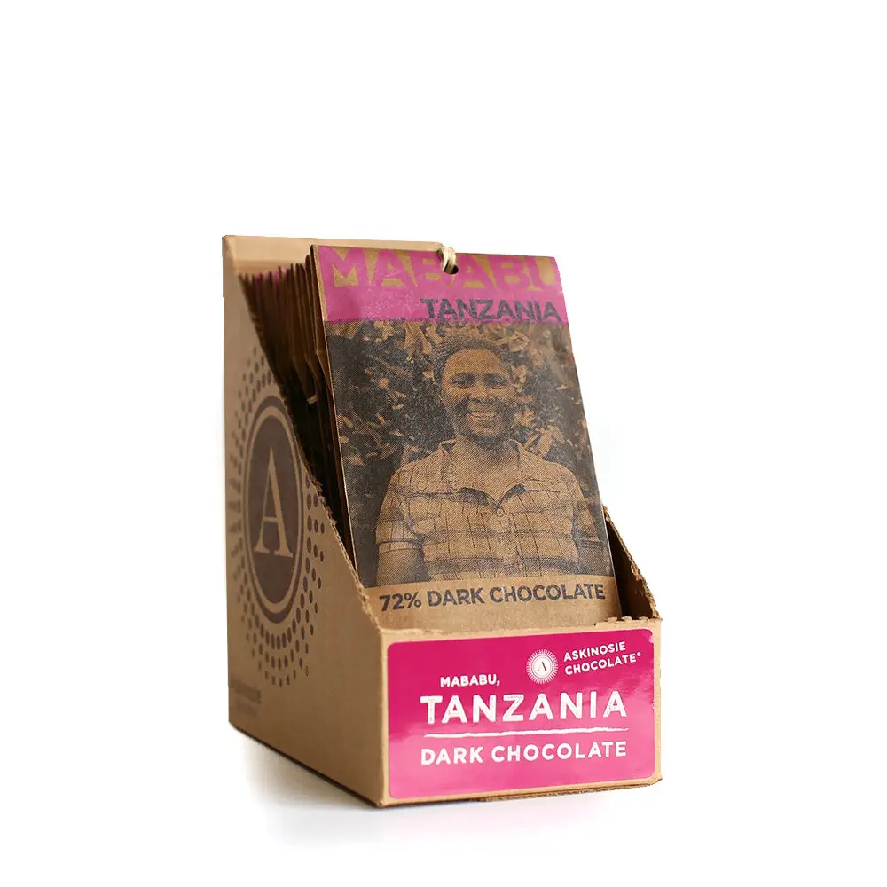 Askinosie Mababu Tanzania 72% Dark Chocolate Bar Case