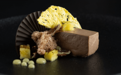 Callebaut Rustic Fleur de Cao Panna Cotta Tonka Bean, Pineapple & Pecan Nut