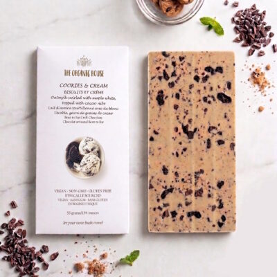 The Organic House Cookies & Cream White Chocolate Bar